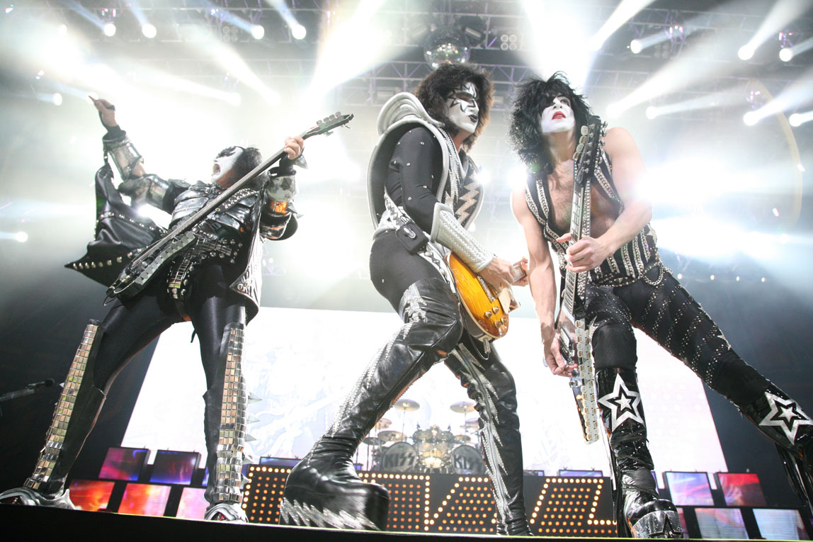 On tour with KISS / Houston / Texas / Gene, Tommy, Paul
